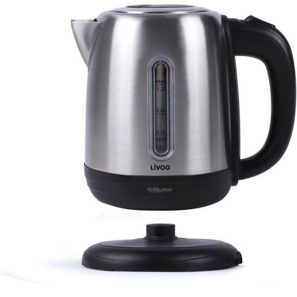 Vattenkokare - LIVOO - DOD182 - 1630 W - 1,2 L - 360° vridbar bas - Grå