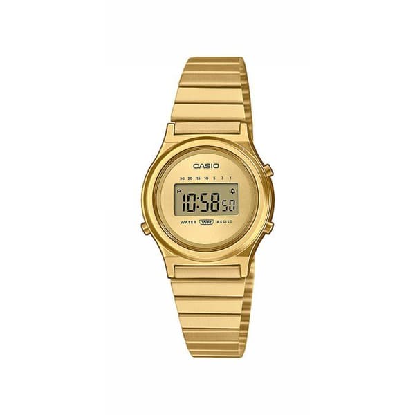 Klocka - CASIO - LA700WEG - Unisex - Guld - Kvarts - Digital