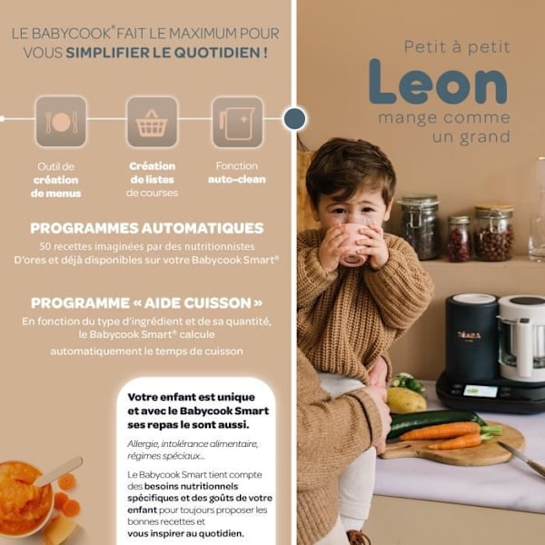 BEABA, Babycook Smart - Antracitgrå