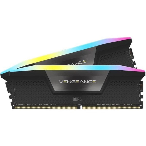 RAM - Corsair Vengeance RGB DDR5 - 32GB 2x16GB DIMM - 5600MHz - Obuffrad, 36-36-36-76, XMP 3.0, Black HeatSpreader, RGB LED, 1,25V