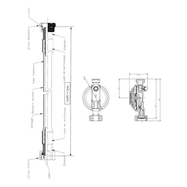 ROUSSEAU Butanregulator M20X150