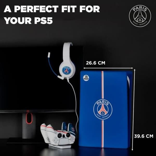 Skyddande frontplatta - KONIX - PSG - PS5 - Silikon - Stötsäker - Reptålig - Blå