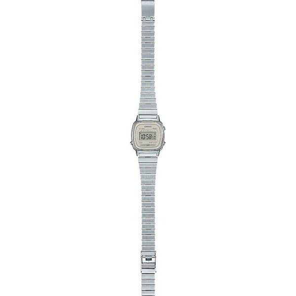Klocka - CASIO - LA670WEA - Unisex - Grå - Kvarts - Digital