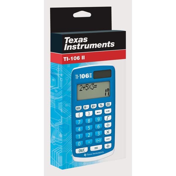 Vetenskaplig kalkylator - TEXAS INSTRUMENTS - TI-106 II Solar - Blå