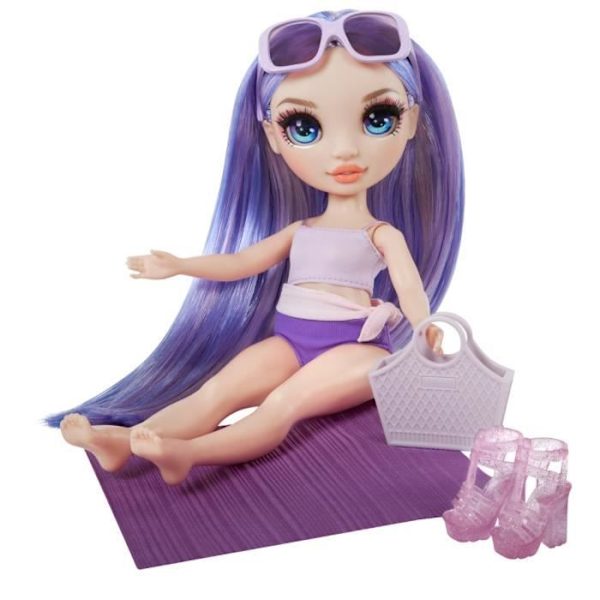 Rainbow High Swim & Style - Leddocka docka 27 cm - Violet (Violet) - Baddräkt + Pareo - från 4 år