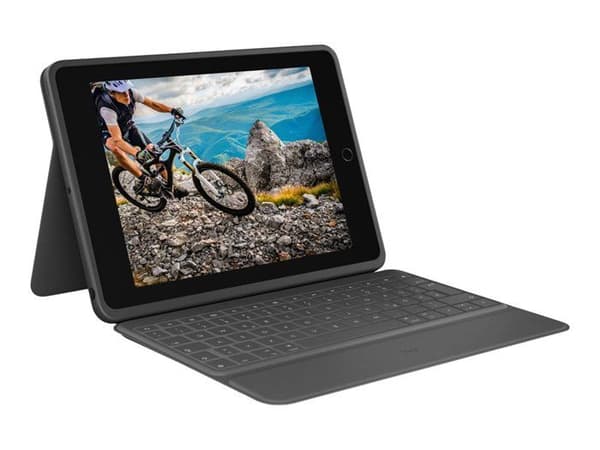 Ultraskyddande tangentbordsfodral - LOGITECH - Robust Folio - För iPad (7:e, 8:e, 9:e och 10:e generationen) - Oxford färg