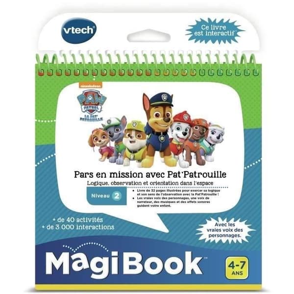 VTECH - Magibook Interactive Book - Gå på uppdrag med Paw Patrol