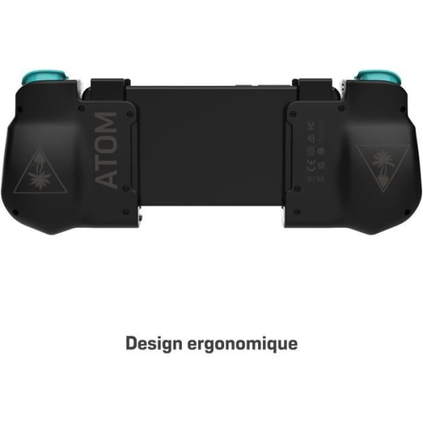 Android mobil spelkontroll - Turtle Beach Atom - Bluetooth - Svart/Cyan