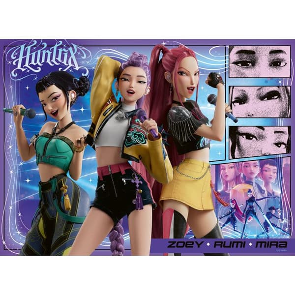 Ravensburger - 100-bitars XXL barnpussel - KPop Demon Hunters - Ålder 6+ - Premiumkvalitetspussel - 12002222