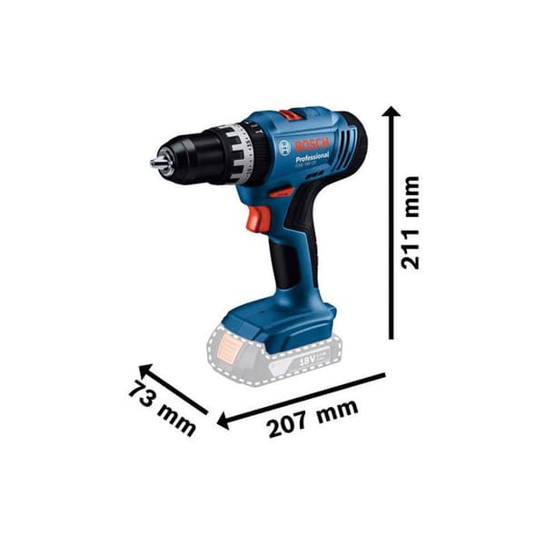 BOSCH PROFESSIONAL sladdlös slagborrmaskin - GSB 18V-25 -18V - solo L