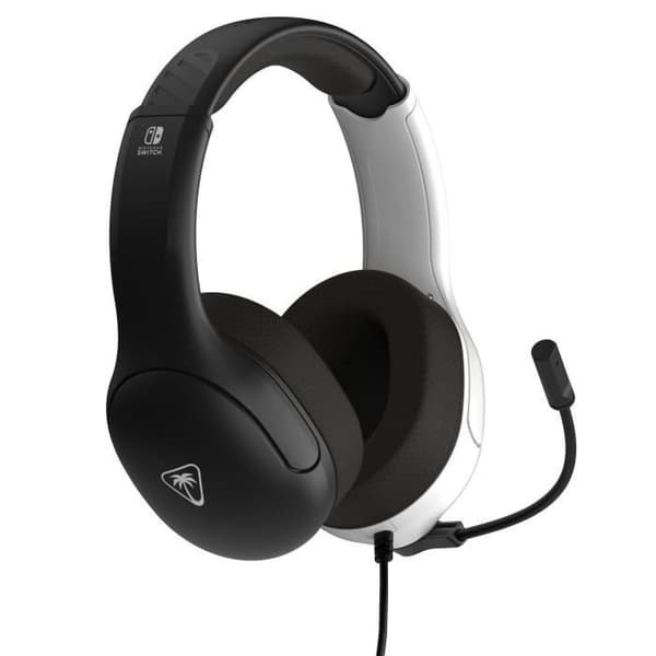 Trådbundet spelheadset - TURTLE BEACH - Nintendo Switch - Airlite Fit - Svart och vit