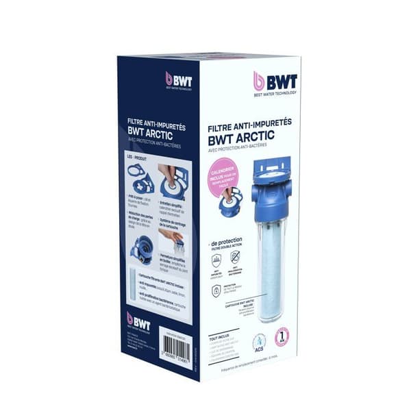 Duplex antikalkstation - BWT - PUREPHOS - 4-i-1 - ARCTIC 20 µm patroner + PURESILI