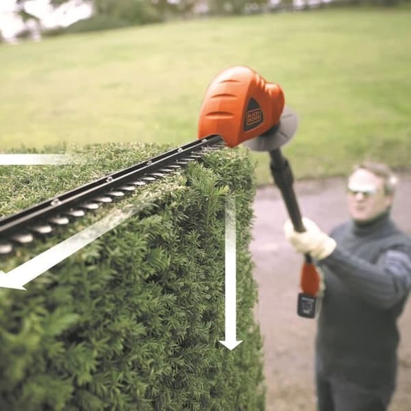 Black+Decker Long-Range Hedge 43 cm 18V 2 AH GTC1843L20-QW-formade blad i diamanter