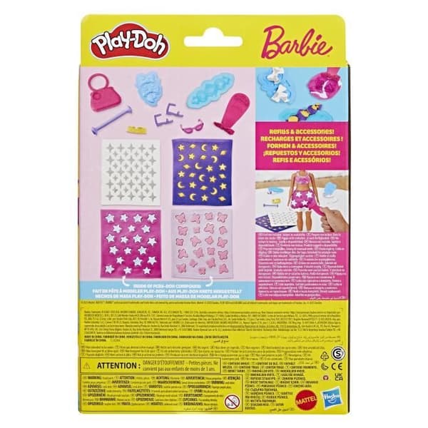Play-Doh Barbie Juveler och Ädelstenar, refill för modelleringsset