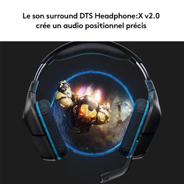 LOGITECH trådbundet headset G432 med 7.1 surroundljud