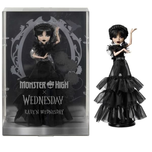 Monster High - onsdag Addams Balklänning - Docka - Monster High - HXJ03