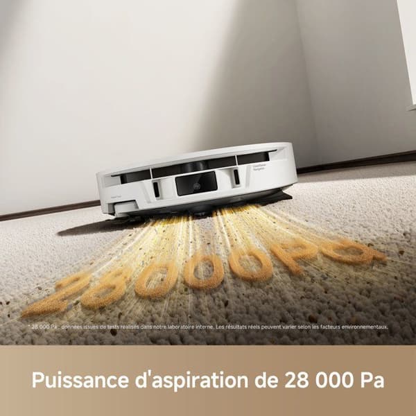 Robotdammsugare och mopp - MOVA - S70 Roller - 28 000 Pa - 3,2 L - Vit