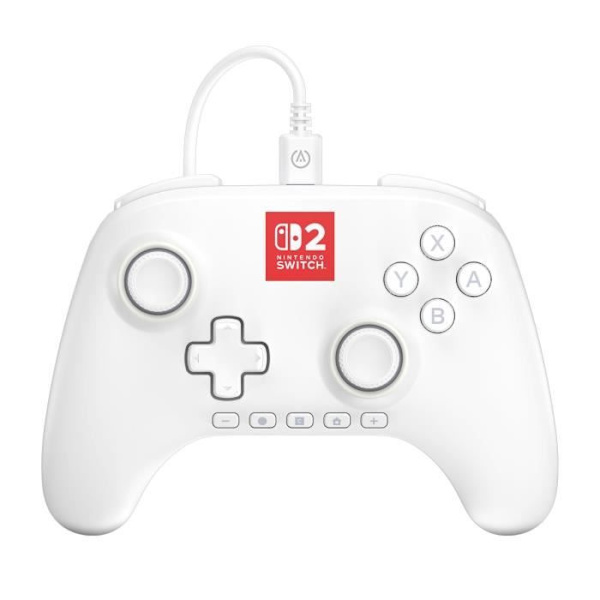 Gamepad - Nintendo Switch 2 - Lumectra - Kabelansluten - Vit - Ström A
