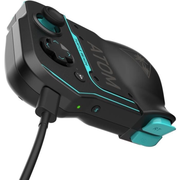 Android mobil spelkontroll - Turtle Beach Atom - Bluetooth - Svart/Cyan