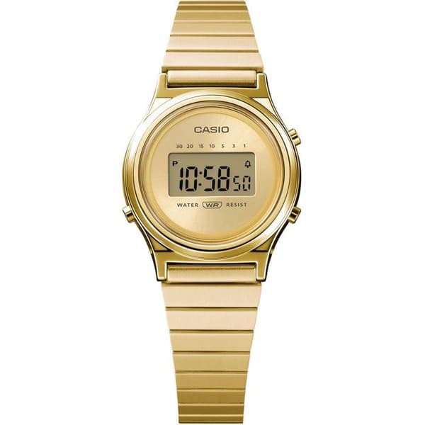 Klocka - CASIO - LA700WEG - Unisex - Guld - Kvarts - Digital