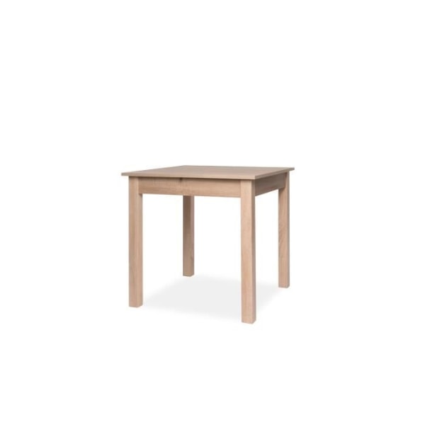 COBURG Utdragbart matbord från 4 till 6 personer klassisk ekdekor - L 80-120 xl 80 cm