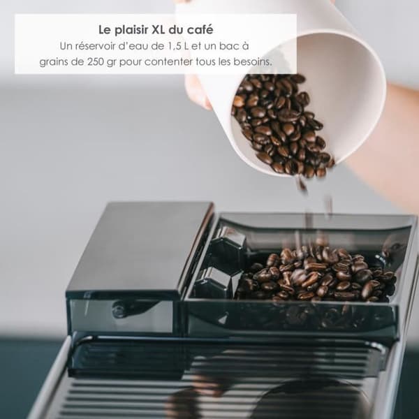 Melitta Avanza F270-100 helautomatisk espressomaskin Titaniumgrå och grå Kompakt