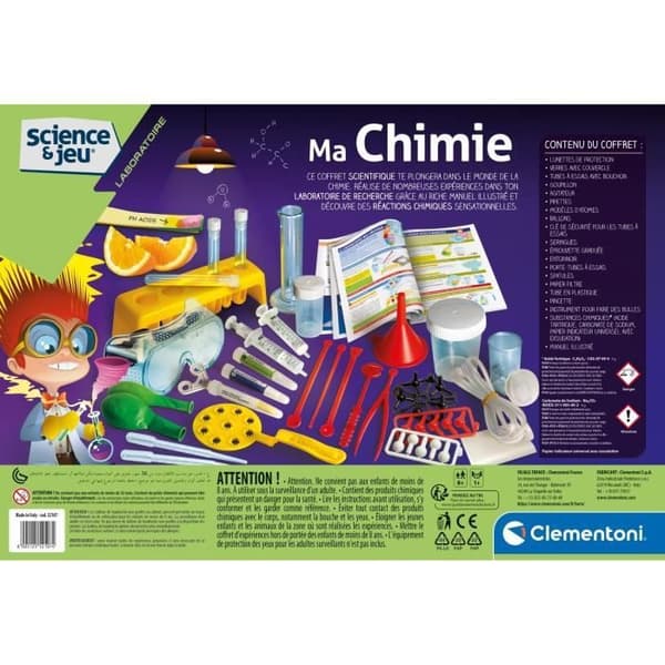 CLEMENTONI Science & Jeu - Ma Chimie - Vetenskapligt spel