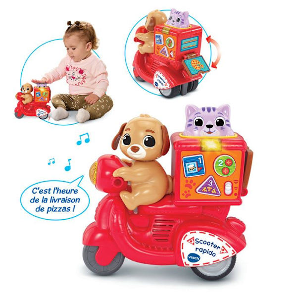 VTECH BABY - TRYCK & GO SCOOTER RAPIDO - Röd