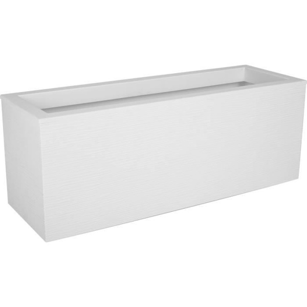 EDA PLASTIQUE Balconniere Graphit Up - 25 L - 59 x 19,5 x 22,8 cm - Vit kalkad