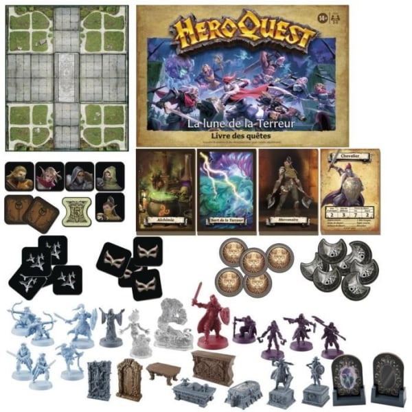 HeroQuest, Terror Moon quest pack, HeroQuest spelsystem krävs, rollspel för 2 till 5 spelare, 14 år