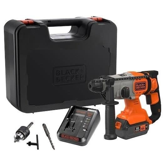 BLACK+DECKER BCD900M1K 18V Sladdlös SDS-plus Slagborrmaskin - 4Ah Li-jon