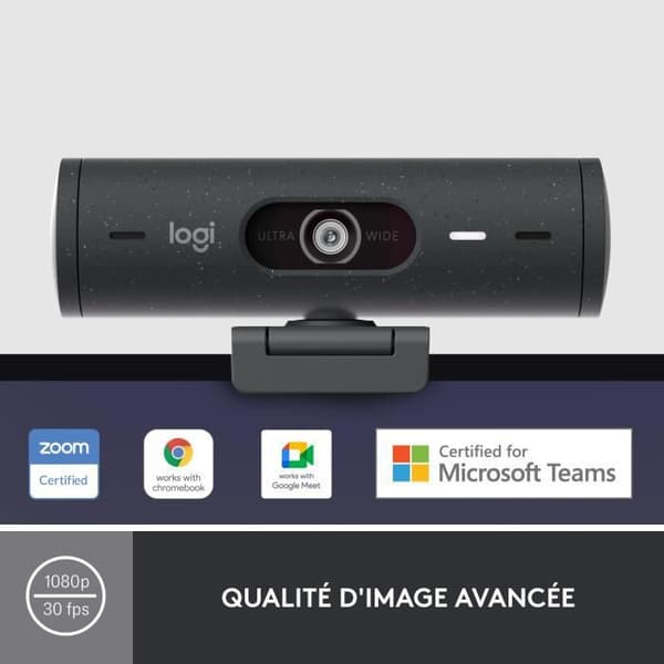 Logitech - Brio 500 HD Webcam med Auto - Graphite Expo