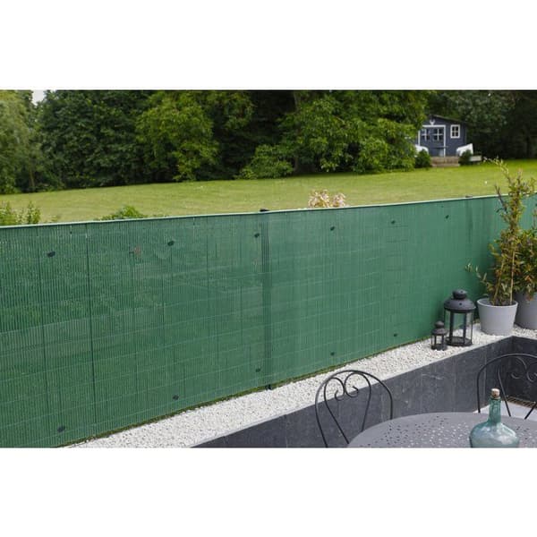 IDEAL GARDEN PVC canisse - Double Face 10 mm - 1 x 3 m - Green
