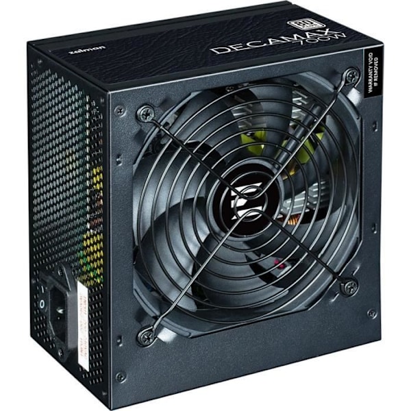 PC Strömförsörjning - ZALMAN - DecaMax 700W - 80Plus - Icke-modulär - 120 mm fläkt - Svart