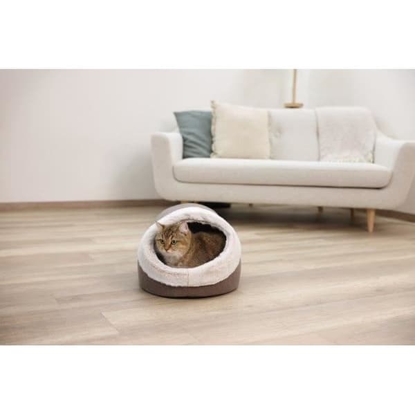 Igloo för katter - KERBL - JANA - 37 x 45 x 30 cm - Brun