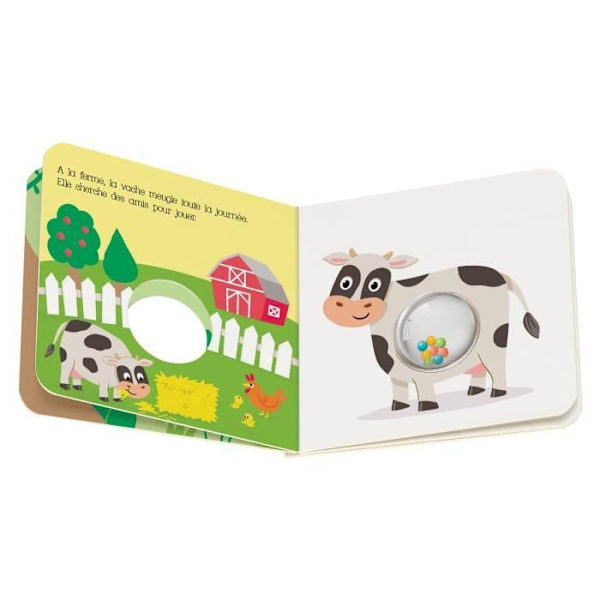 Ravensburger play+, My Rattle Book - My first animals, Book, First age, baby