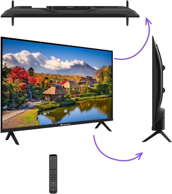 HD LED-TV - CONTINENTAL EDISON - 32" (81 cm) - 2xHDMI - 2xUSB - Svart - CELED32HD25B6