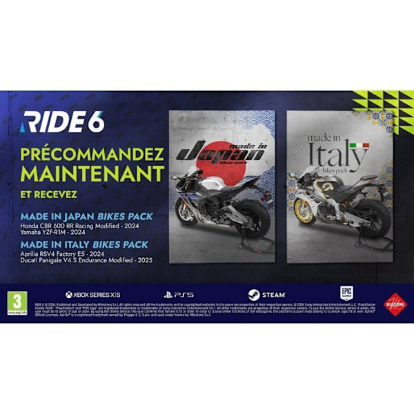 Ride 6 - Dag ett-utgåvan - PS5-spel