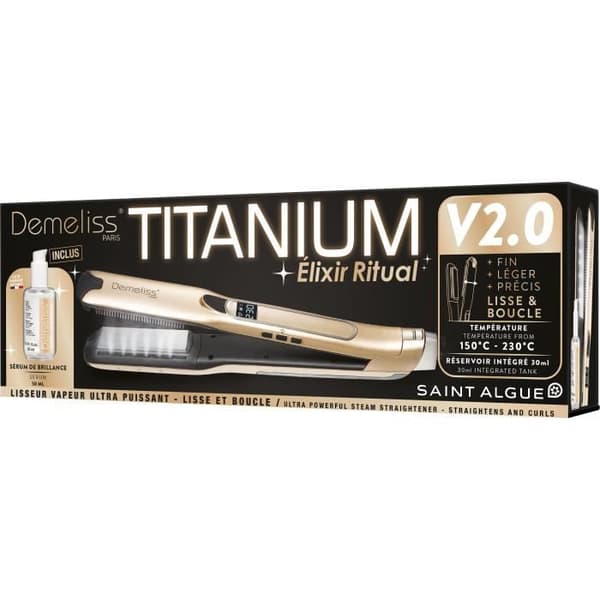 TITANIUM V2 ELIXIR RITUAL DEMELISS ånguträtningslåda - 5 temperaturnivåer - 30 ml tank - Upp till 230°c