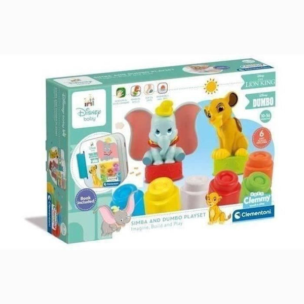 Disney Baby - Clementoni - Disney Classics Clemmy Box - 6 kuber - Tillverkad i Italien
