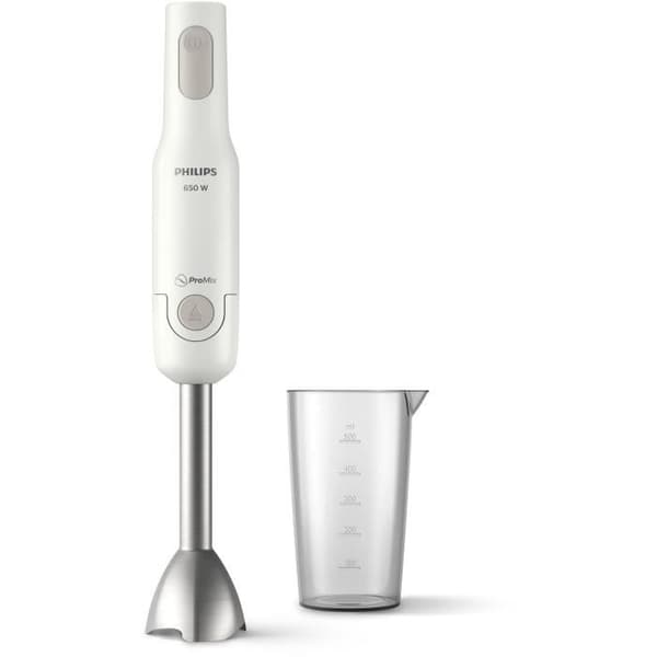PHILIPS HR2534 / 00 ProMix stavmixer - 650W - Metallbas - Måttkopp ingår - Vit