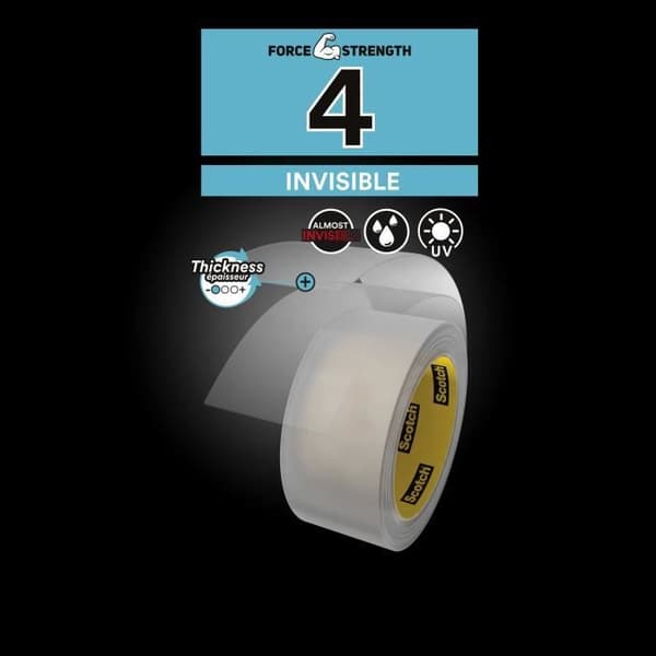 3M Invisible Extremium Repair Cloth - Transparent - 20mx48mm