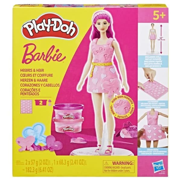 Play-Doh Barbie Hjärtan och Hår, Modellera Set