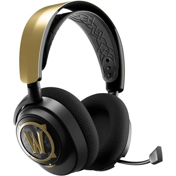 Trådlöst spelheadset - STEELSERIES - Arctis Nova 7 WOW Edition - Svart och guld