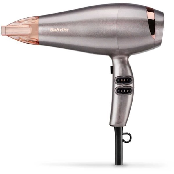 BaByliss hårtork - Elegans - 2100 W, jonisk funktion, avancerad Airflow-teknik - finkoncentrator ingår