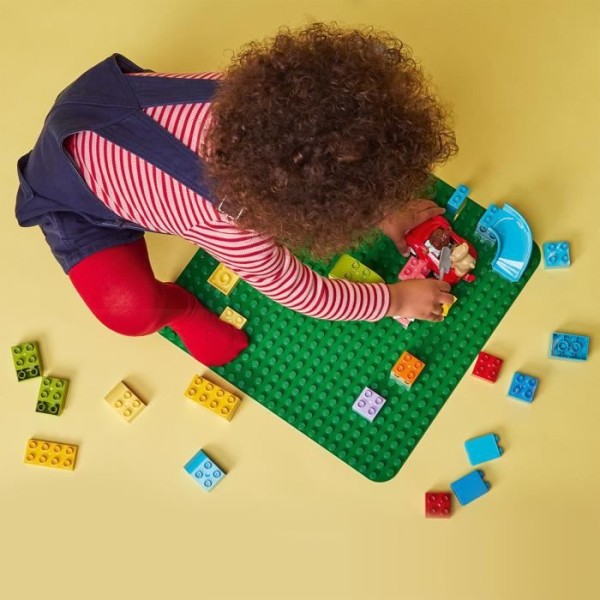 LEGO 10980 DUPLO Den gröna byggplattan, bas för montering och visning, byggleksak för barn