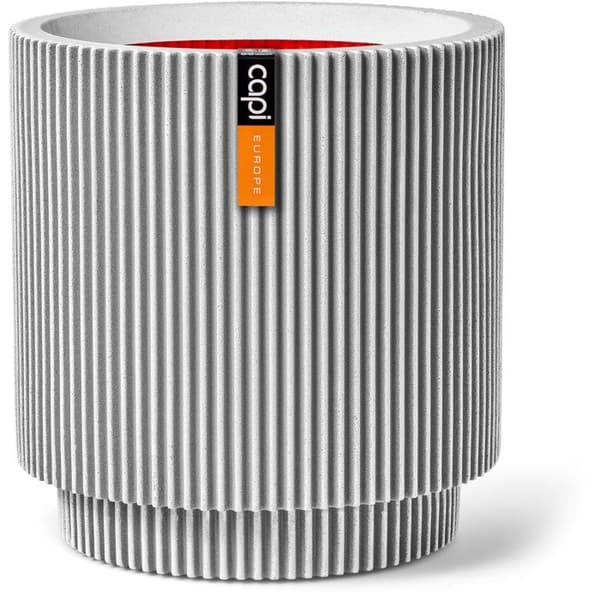 Cylindrisk vas - CAPI EUROPE - Groove NL - 44 x 46 - Elfenben
