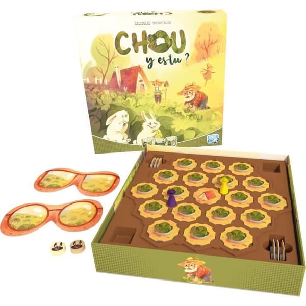 Chou, är du där - Asmodee - Enkelt observations- och strategispel - från 6 år och uppåt