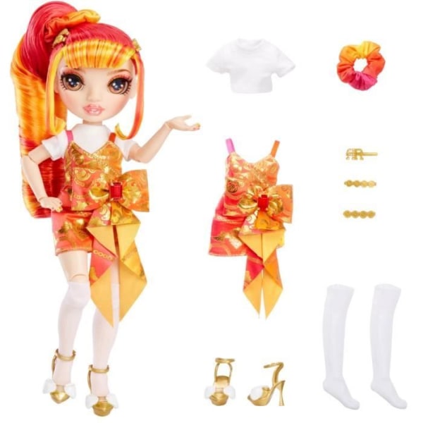 Rainbow High Junior High S3 - Rainbow Fashion Doll 22cm - Laurel Devious (orange)