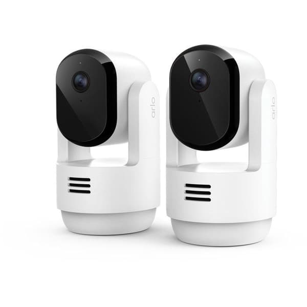 Arlo Essential 3 2K 360° övervakningskamerakit för inomhusbruk